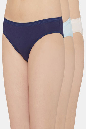 Buy Wacoal Low Rise Half Coverage Bikini Panty (Pack of 3) - Multicolor
